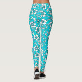 Malia Hibiscus Hawaiiaans tropisch bloemzaad Leggings (Achterkant)