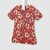 Malia Hibiscus Hawaiian  Aloha Shirt Ornament (voorkant)