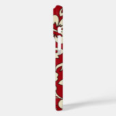 Malia Hibiscus Hawaiian Floral Red en Cream Case-Mate iPhone Case (Achterkant / Links)