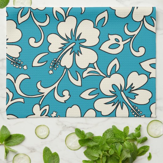 Malia Hibiscus Hawaiian Kitchen Towel Theedoek (Gevouwen)