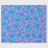 Malia Hibiscus Hawaiian Pareau Print Cadeaupapier (Vlak)