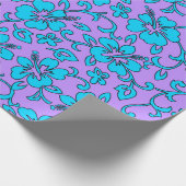 Malia Hibiscus Hawaiian Pareau Print Cadeaupapier (Hoek)