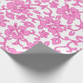 Malia Hibiscus Hawaiian Pareau Print Cadeaupapier (Hoek)