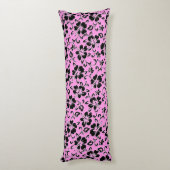 Malia Hibiscus Hawaiian Pareau Print Lichaamskussen (Achterkant (Verticaal))