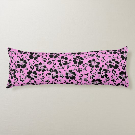 Malia Hibiscus Hawaiian Pareau Print Lichaamskussen (Voorkant)