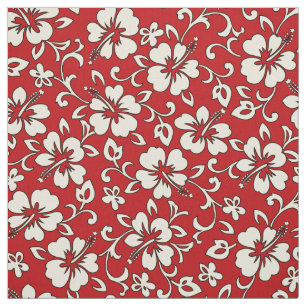 Malia Hibiscus Hawaiian Pareau Print Stof