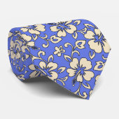 Malia Hibiscus Hawaiian Pareau Print Stropdas (Opgerold)