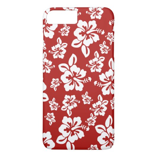 Malia Hibiscus - Red Hawaiian Pareau Print Case-Mate iPhone Case (Achterkant)