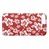 Malia Hibiscus - Red Hawaiian Pareau Print Case-Mate iPhone Case (Achterkant (Horizontaal))