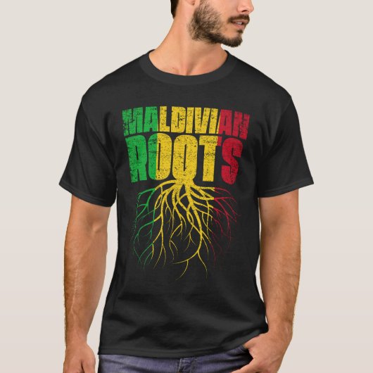 Malian Roots Mali Vlag erfgoed T-shirt (Voorkant)