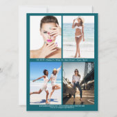 Malibu 5 Modeling Comp Card | Dubbelzijdig Kaart (Achterkant)