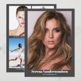 Malibu 5 Modeling Comp Kaart | dubbelzijdig