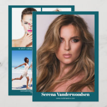 Malibu 5 Modeling Comp Kaart | dubbelzijdig