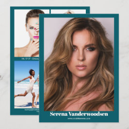 Malibu 5 Modeling Comp Kaart | dubbelzijdig