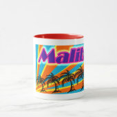 Malibu 5 Palmbomen Mok Cup (Midden)