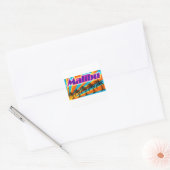 Malibu 5 palmbomen Stickers (Envelop)