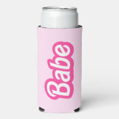 Malibu Babe, Malibu roze vrijgezellenbruid Seltzer Blikjeskoeler (Seltzer Voorkant)