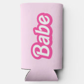 Malibu Babe, Malibu roze vrijgezellenbruid Seltzer Blikjeskoeler (Achterkant)