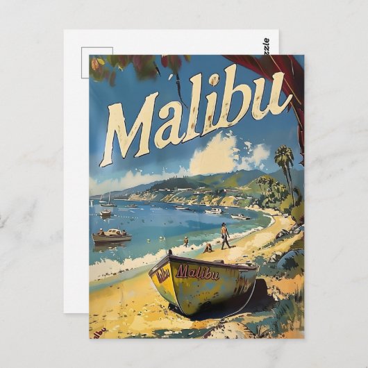 Malibu Beach  Briefkaart (Voorkant / Achterkant)