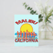 MALIBU BEACH CALIFORNIA BRIEFKAART (Staand voorkant)