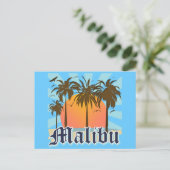 Malibu Beach California CA Briefkaart (Staand voorkant)