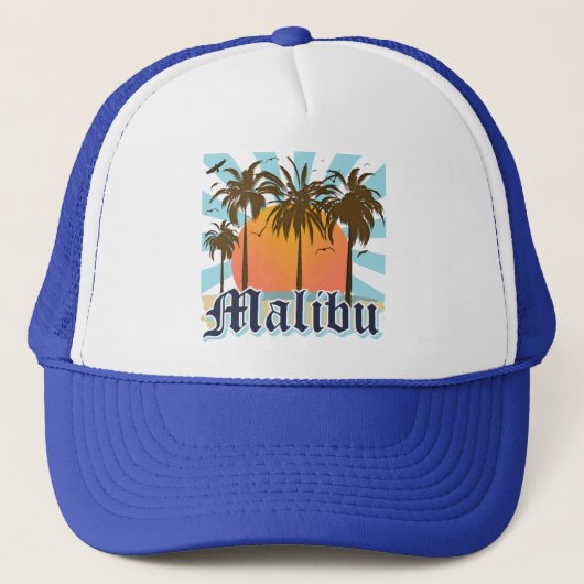 Malibu Beach California CA Trucker Pet (Voorkant)