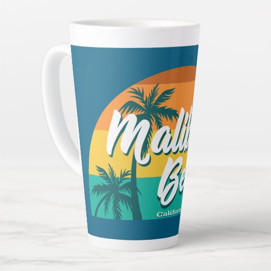 Malibu Beach California Latte Mok (Linkerhoek)