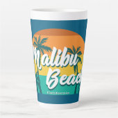 Malibu Beach California Latte Mok (Voorkant)