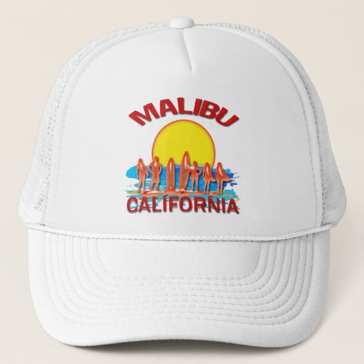 MALIBU BEACH CALIFORNIA TRUCKER PET (Voorkant)