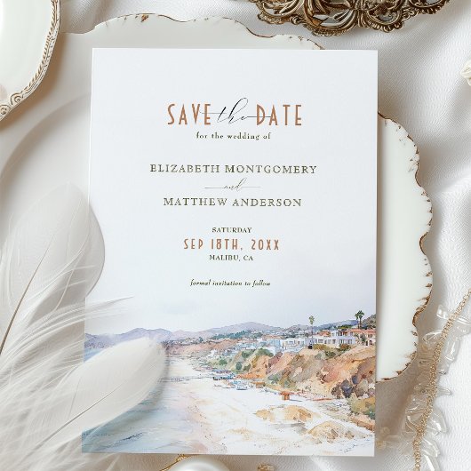 Malibu Beach kan de datum opslaan Kaart