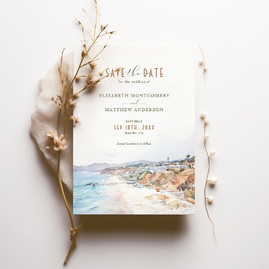 Malibu Beach kan de datum opslaan Kaart