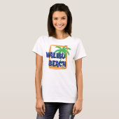 Malibu Beach Palm Tree T-shirt (Voorkant volledig)