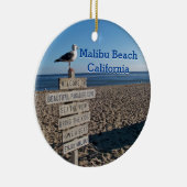 Malibu Beach - Paradise Cove Seagull Sign Keramisch Ornament (Rechts)