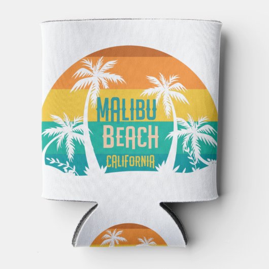 Malibu Beach Retro Blikjeskoeler (Voorkant)