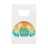 Malibu Beach Retro Creditkaart Flessenopener (Achterkant)