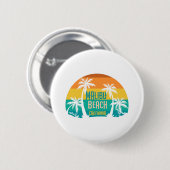 Malibu Beach Retro Ronde Button 5,7 Cm (Voorkant /achterkant)