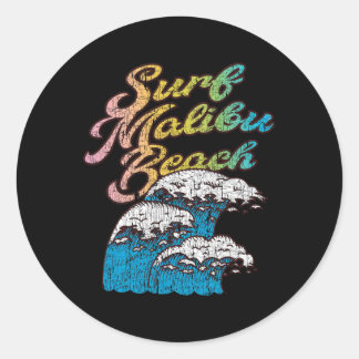 Malibu Beach Ronde Sticker