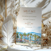 Malibu Beach Santa Barbara CA Bewaar de datum Kaart