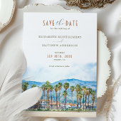 Malibu Beach Santa Barbara CA Bewaar de datum Kaart