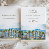 Malibu Beach Santa Barbara CA Bewaar de datum Kaart