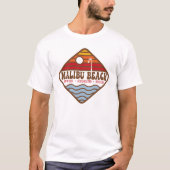 Malibu Beach Souvenir T-shirt - Dorchester, Boston (Voorkant)