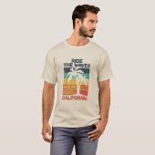 Malibu Beach  Surf Design T-shirt (Voorkant volledig)