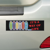 Malibu Beach Surfboards Bumpersticker (Op auto)