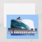 Malibu Beach Surfing Briefkaart (Voorkant / Achterkant)