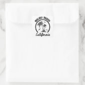 Malibu Beach Vierkante Sticker (Tas)