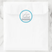 Malibu Blue en Grey Favor Stickers (Tas)
