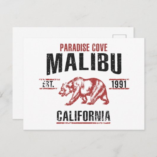 Malibu Briefkaart (Voorkant / Achterkant)