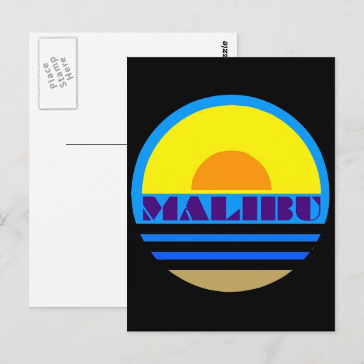 MALIBU BRIEFKAART (Voorkant / Achterkant)