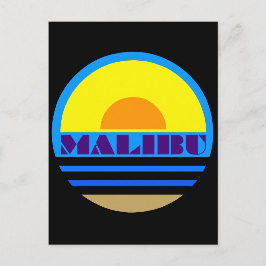 MALIBU BRIEFKAART (Voorkant)