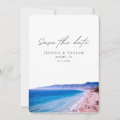 Malibu Bruiloft Save the Date Strand Bruiloft Kaart (Voorkant)